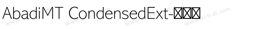 AbadiMT CondensedExt字体转换